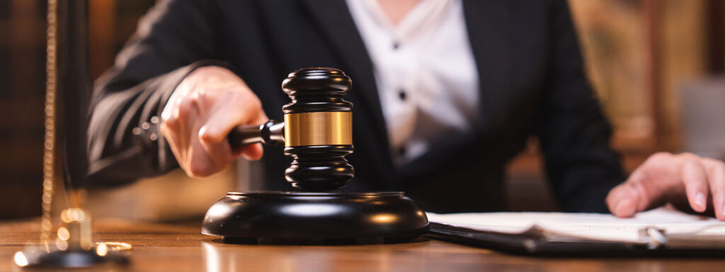 Judge’s gavel representing legal services and courtroom advocacy in Falls Church, Virginia